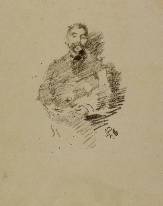 Stéphane Mallarmé by Whistler 1892 lithograph 